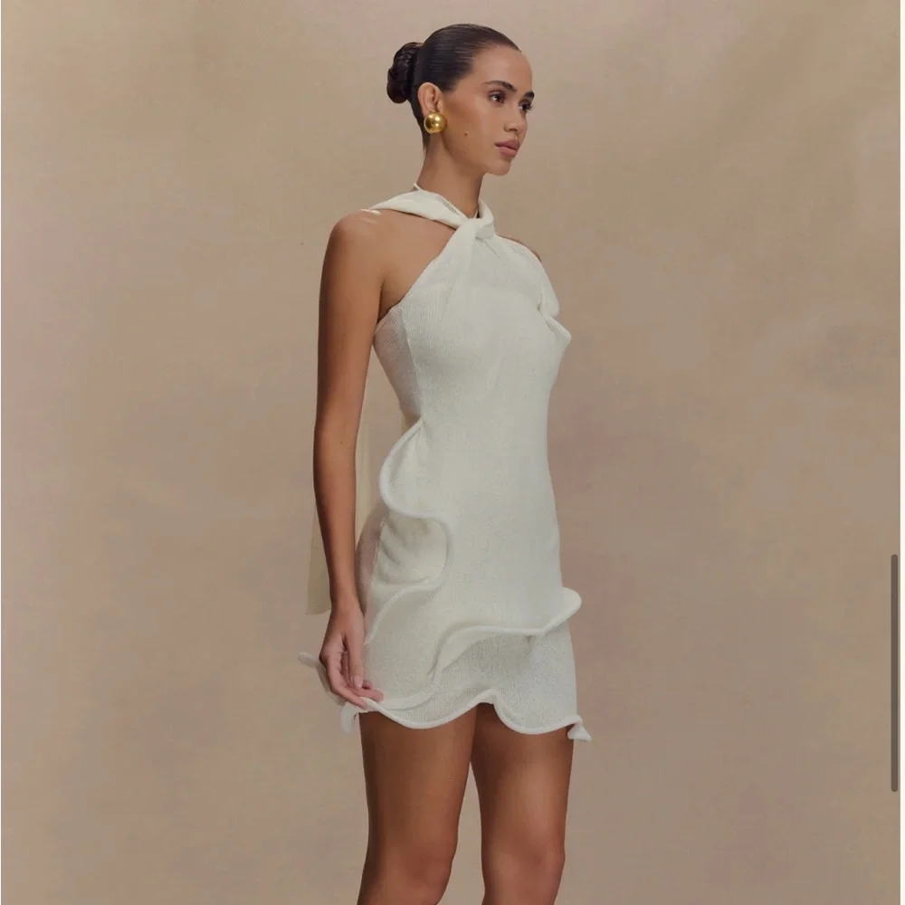 Meshki Caprice Halter Knit Dress - Picture 2 of 6